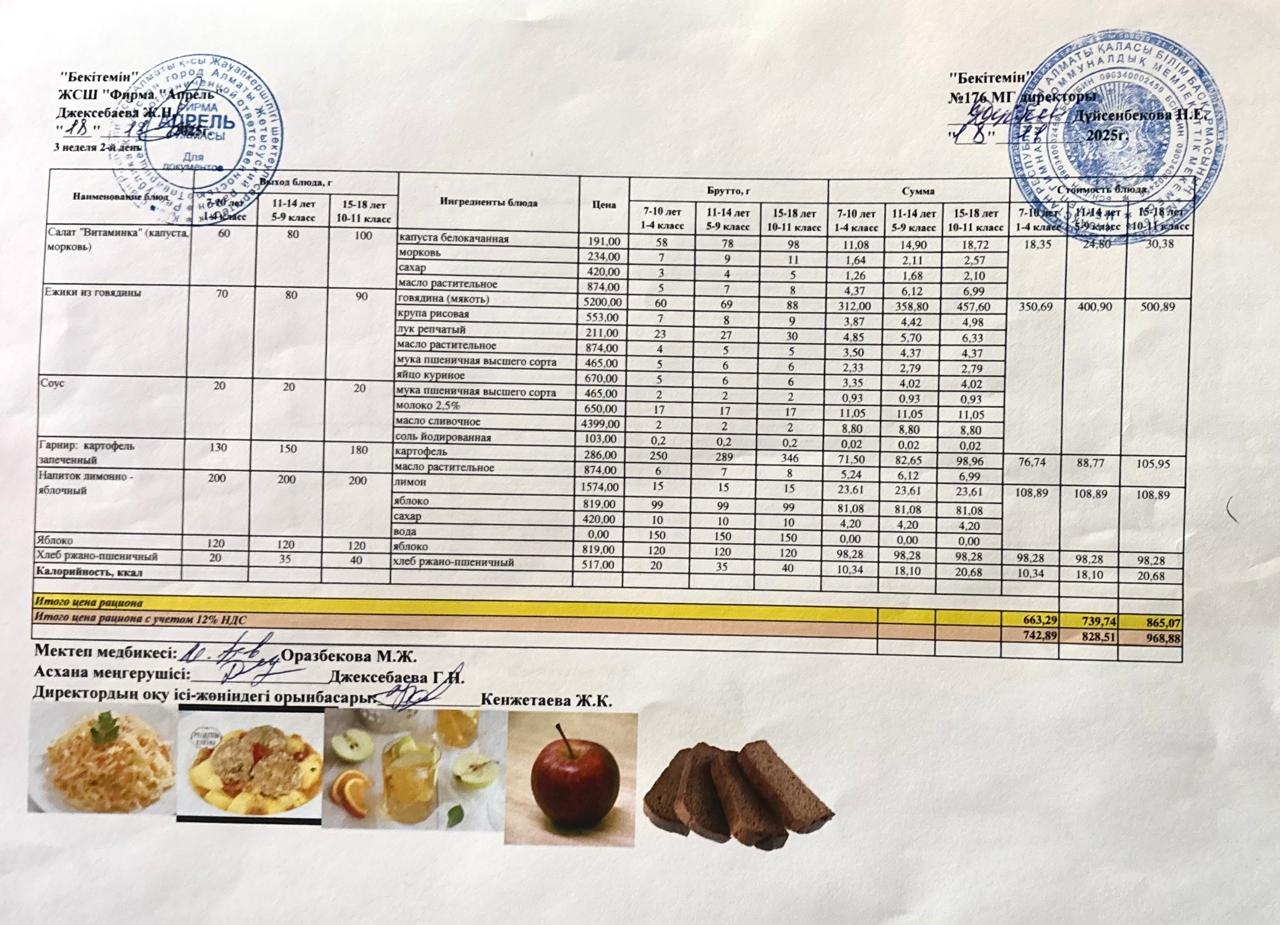 18.11.2025 ж Ас мәзірі